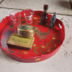 z86 木のお盆　鳥