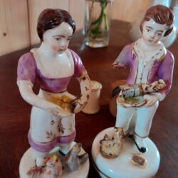 z93 陶器の人形　ペア