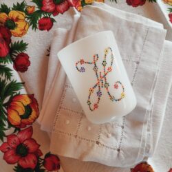 c97 ミルクガラスのコップ H