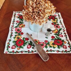 m33 花柄の布ナプキン