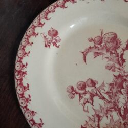 c122 Gien アザミのお皿